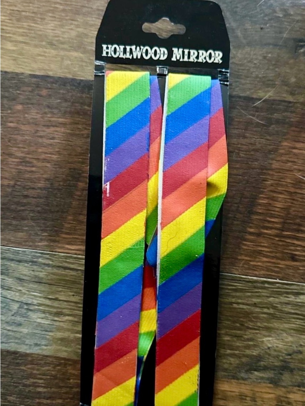 LGBT PRIDE Rainbow Stripe Suspenders - Multicolor